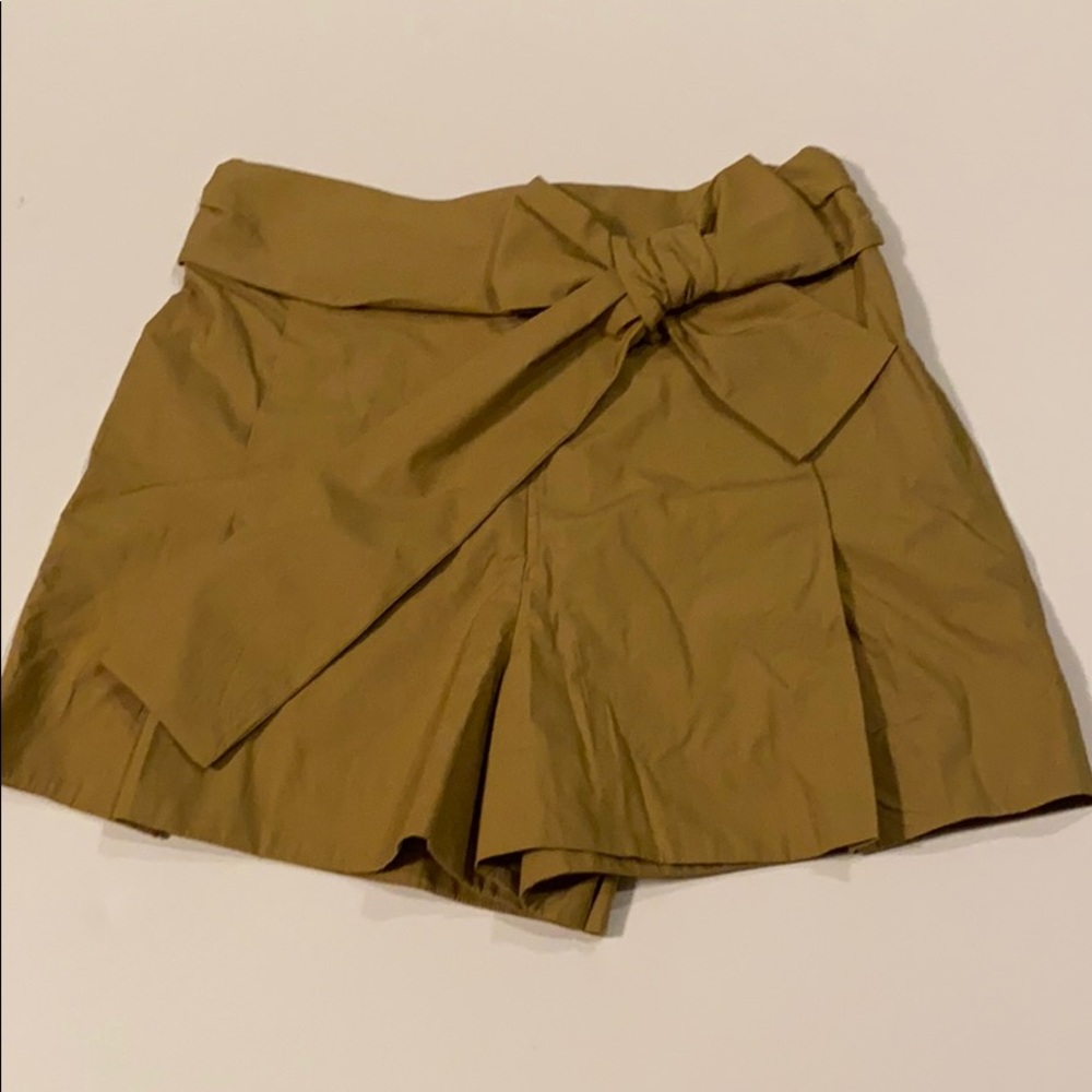 J Crew SZ 8 Brown Shorts Cotton with Bow New e